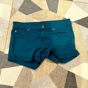Like new super pretty Seven shorts. Beautiful dark turquoise color.